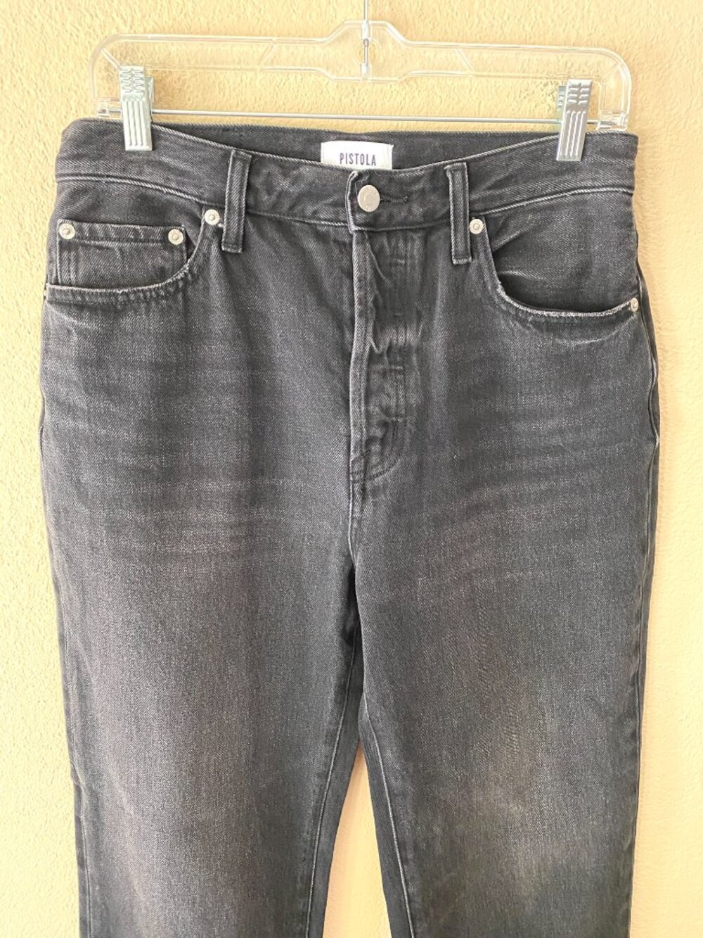 Pistola Cassie Super High Rise Straight Jean in Stormy 28P - Picture 4 of 10